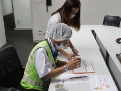 ลงทะเบียนทดสอบความรู้ก่อน และหลังการฝึกอบรม
